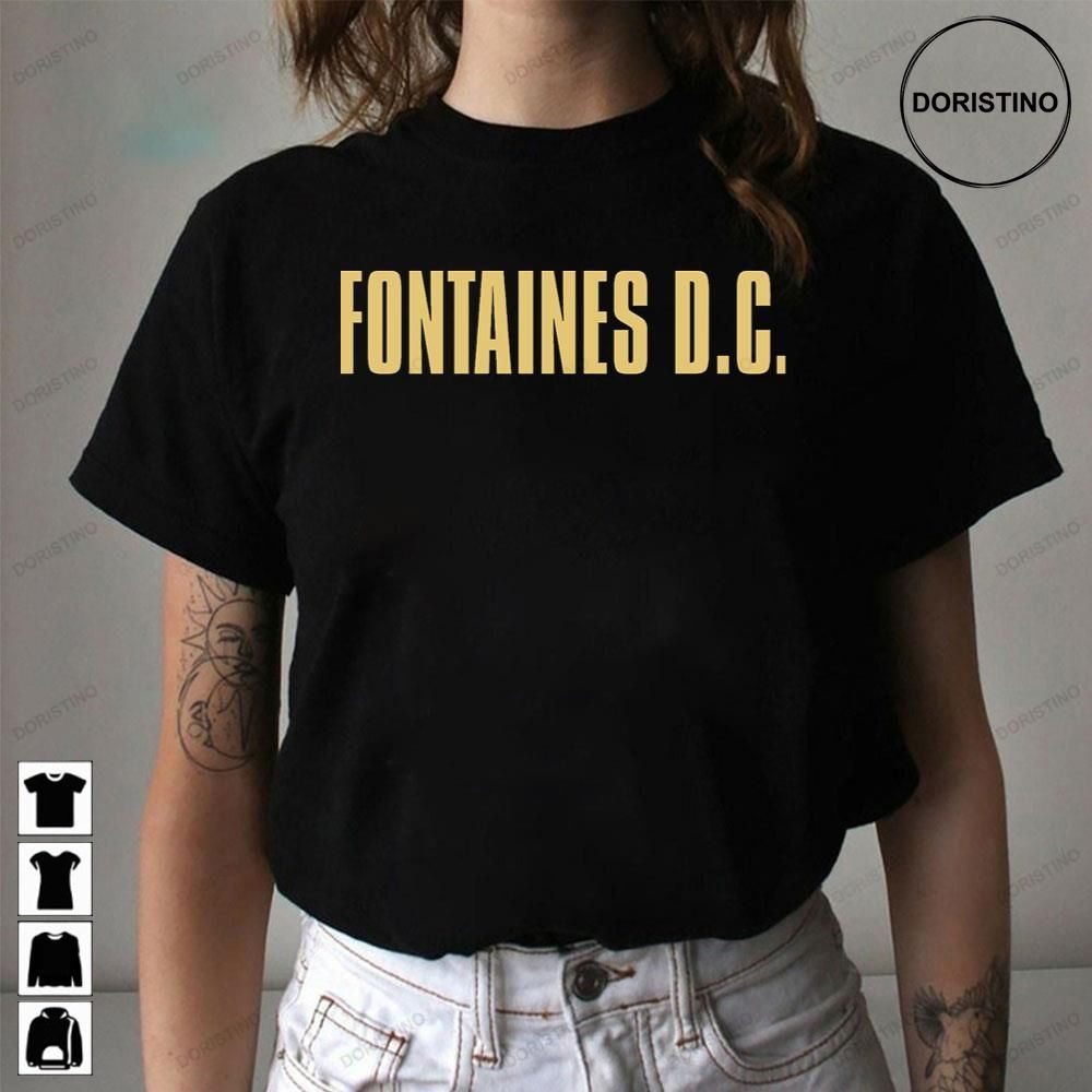 Yellow Logo Fontaines Dc Limited Edition T-shirts
